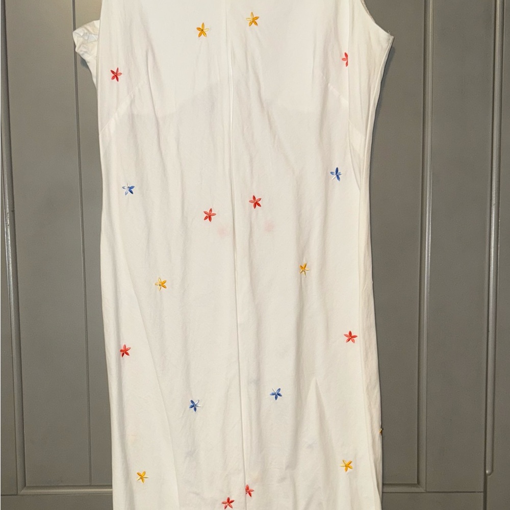 Tommy Hilfiger White Sleeveless Sheath Dress